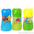 Kids Flexible Collapsible Foldable Reusable Water Bottles Bag Camp Bpa Free 